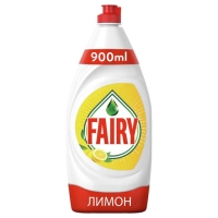 Средство для мытья посуды Fairy "Сочный лимон", 900 мл