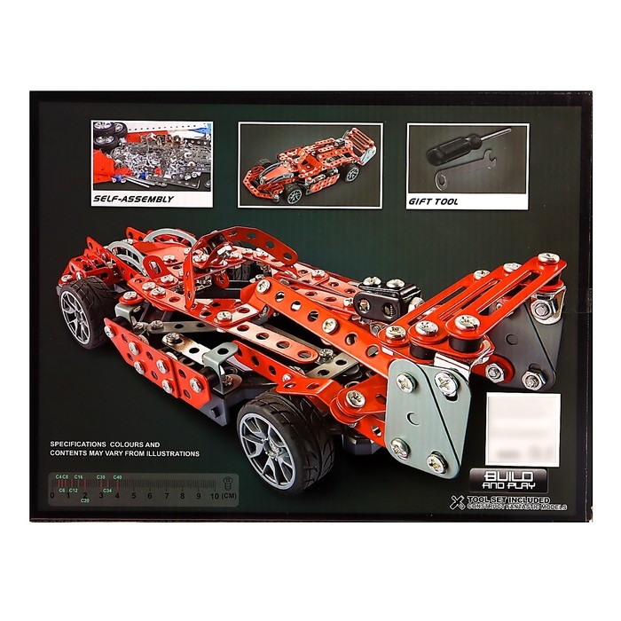 Конструктор металлический «Гонка», 287 деталей Конструктор металлический «Гонка», 287 деталей