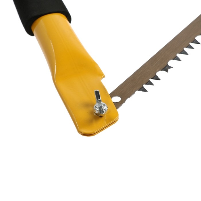 Пила лучковая ТУНДРА,  Пила лучковая ТУНДРА, "волчий зуб" для быстрого пила по сухой и мокрой древесине, 600 мм