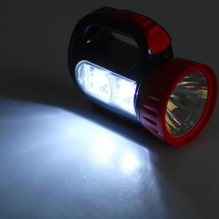 Фонарь светодиодный  ручной, на батарейках, 3 ААА, 10 х 11.5 см Фонарь светодиодный  ручной, на батарейках, 3 ААА, 10 х 11.5 см