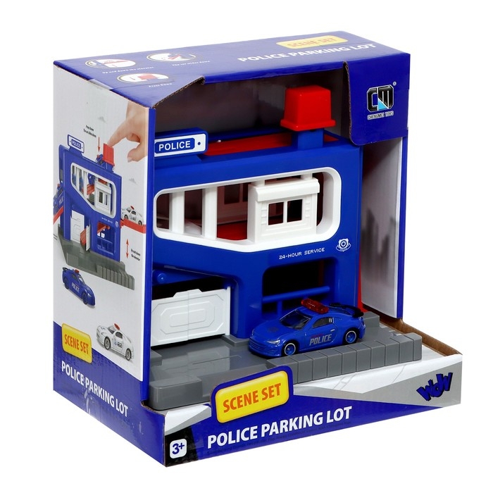 Парковка «Полицейский участок», с машинкой в комплекте, МИКС Парковка «Полицейский участок», с машинкой в комплекте, МИКС