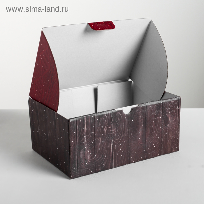 Коробка подарочная новогодняя складная «Тепла и уюта», 22 х 15 х 10 см, Новый год Коробка подарочная новогодняя складная «Тепла и уюта», 22 х 15 х 10 см, Новый год