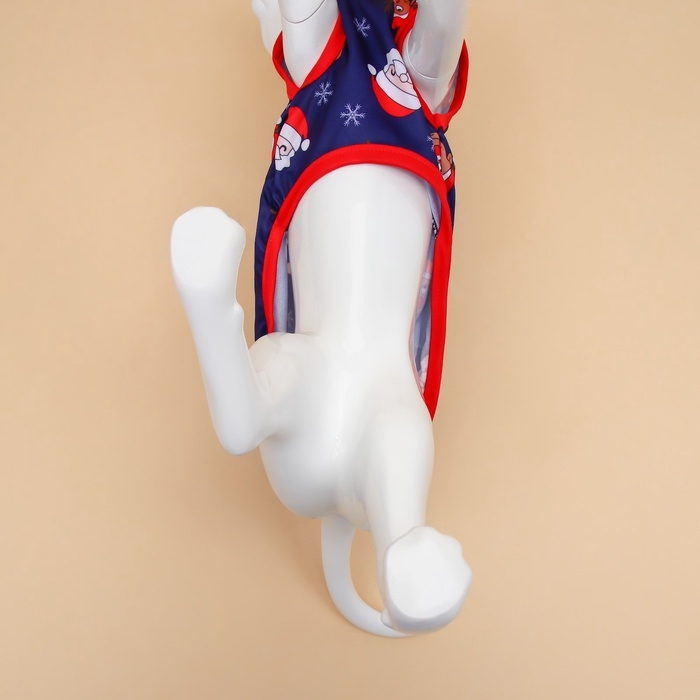 Новый год. Майка  Новый год. Майка "Новогодняя ночь", размер S (ДС 25, ОШ 25, ОГ 35 см), синяя