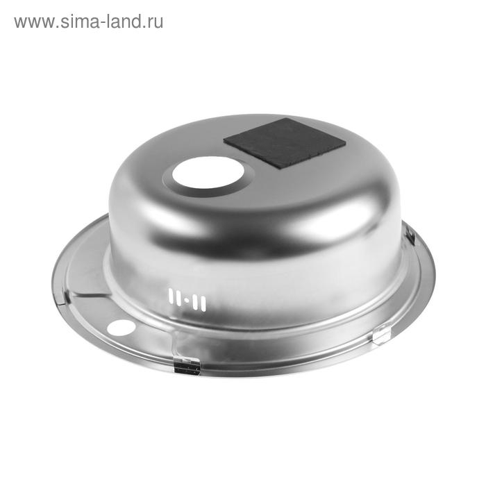 Мойка кухонная  Мойка кухонная "Владикс", врезная, с сифоном, d=51 см, нержавеющая сталь 0.6 мм