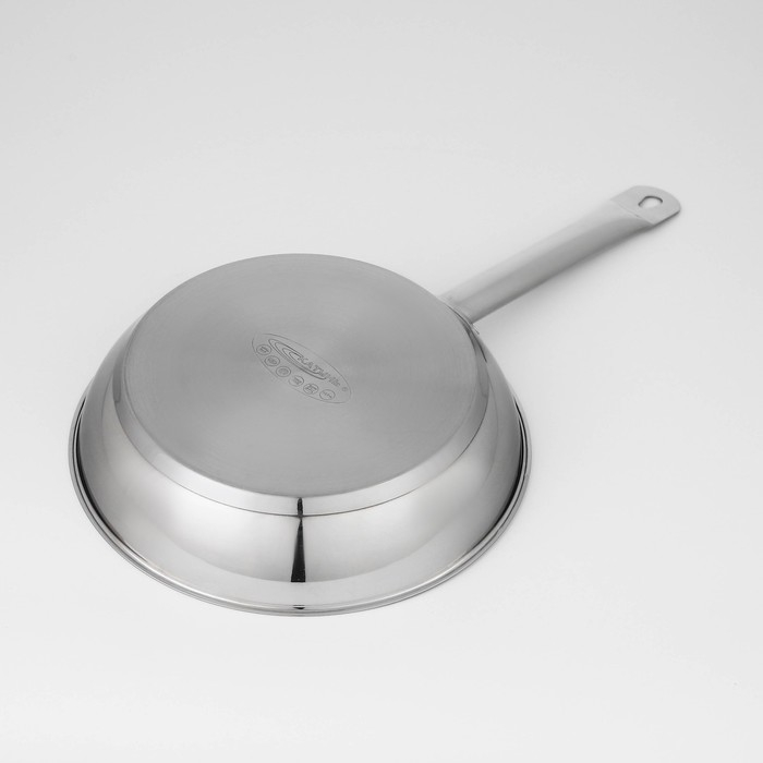 Сковорода «Общепит», d=26 см, толщина корпуса 0,6 мм, дно 3,5 мм, с теплораспределительным слоем, индукция Сковорода «Общепит», d=26 см, толщина корпуса 0,6 мм, дно 3,5 мм, с теплораспределительным слоем, индукция