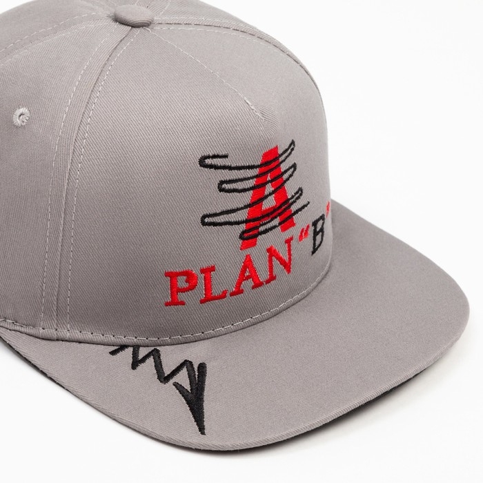 Бейсболка мужская MINAKU с вышивкой цвет серый , размер 56-58 Бейсболка мужская MINAKU с вышивкой цвет серый , размер 56-58