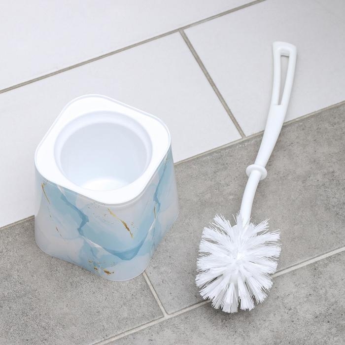 Ёршик для унитаза с подставкой «Акварель», 11,5×11,5×35,5 см Ёршик для унитаза с подставкой «Акварель», 11,5×11,5×35,5 см