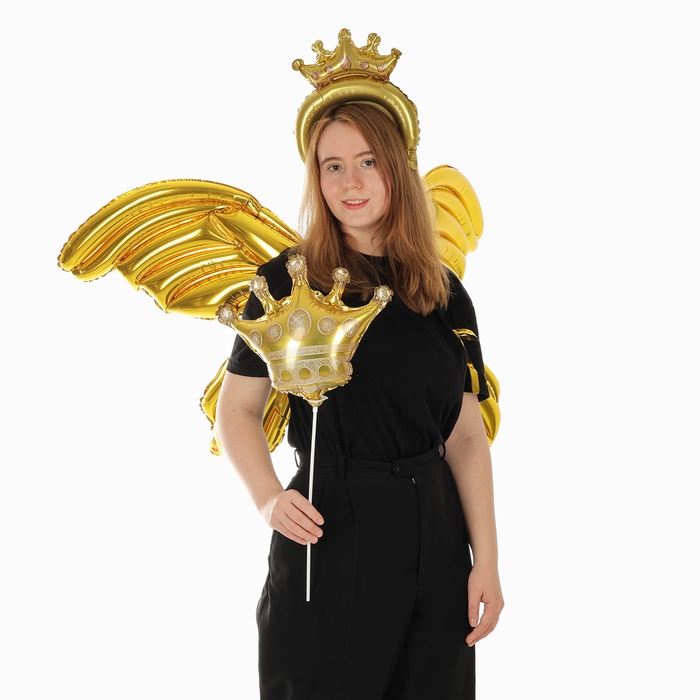 Набор фольгированных шаров &laquo;Карнавальный набор. Золото&raquo;, 3 шт.