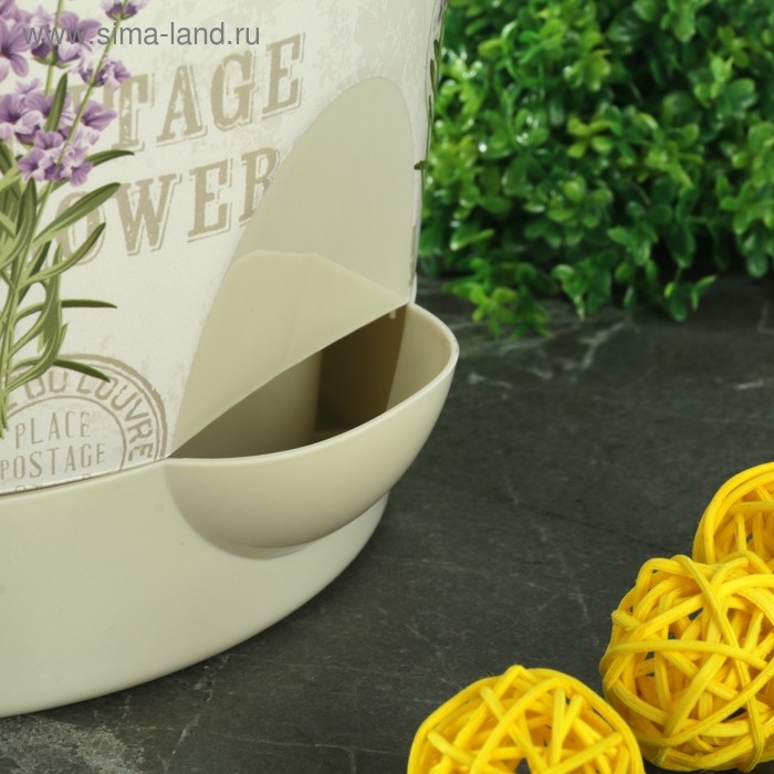 Горшок для цветов с прикорневым поливом «Ника Деко. Лаванда», 2,7 л Горшок для цветов с прикорневым поливом «Ника Деко. Лаванда», 2,7 л