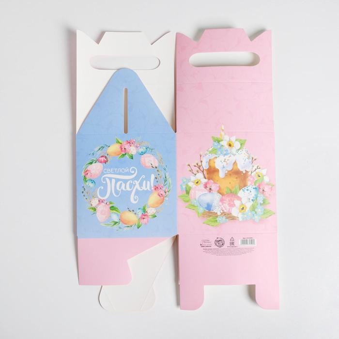 Коробка кондитерская, упаковка, «Светлой Пасхи», 14 х 14 х 14 см 2678933 Коробка кондитерская, упаковка, «Светлой Пасхи», 14 х 14 х 14 см 2678933
