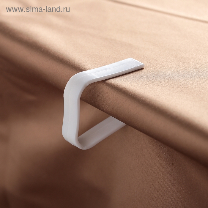 Зажимы для скатерти Доляна «Калипсо», набор 4 шт, пластик, белые Зажимы для скатерти Доляна «Калипсо», набор 4 шт, пластик, белые