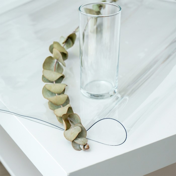 Термоскатерть без основы Доляна «Жидкое стекло», ширина 120 см, общая толщина 0,8 мм, рулон 80 м Термоскатерть без основы Доляна «Жидкое стекло», ширина 120 см, общая толщина 0,8 мм, рулон 80 м