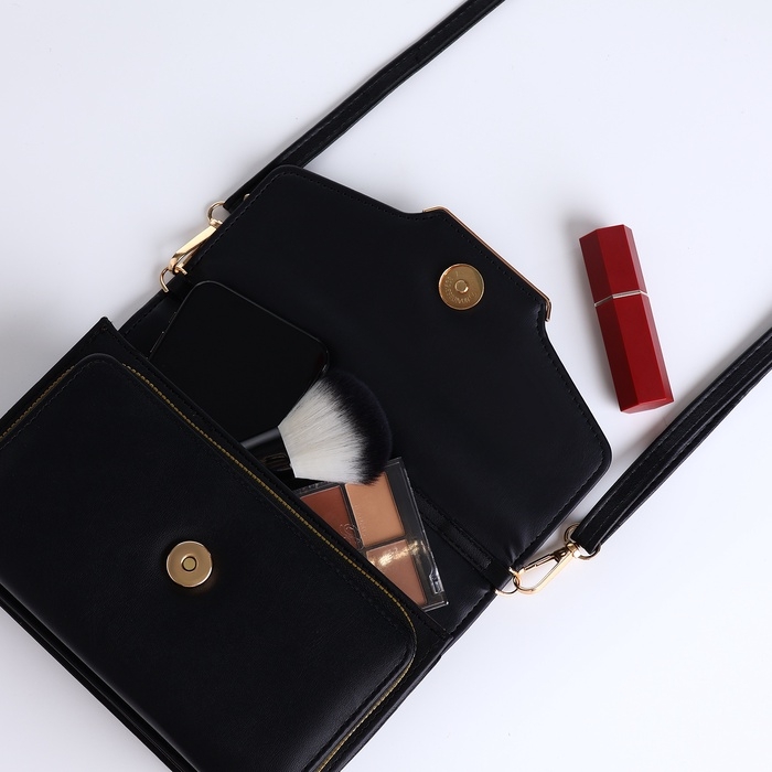 Сумка женская на молнии, цвет чёрный Сумка женская на молнии, цвет чёрный