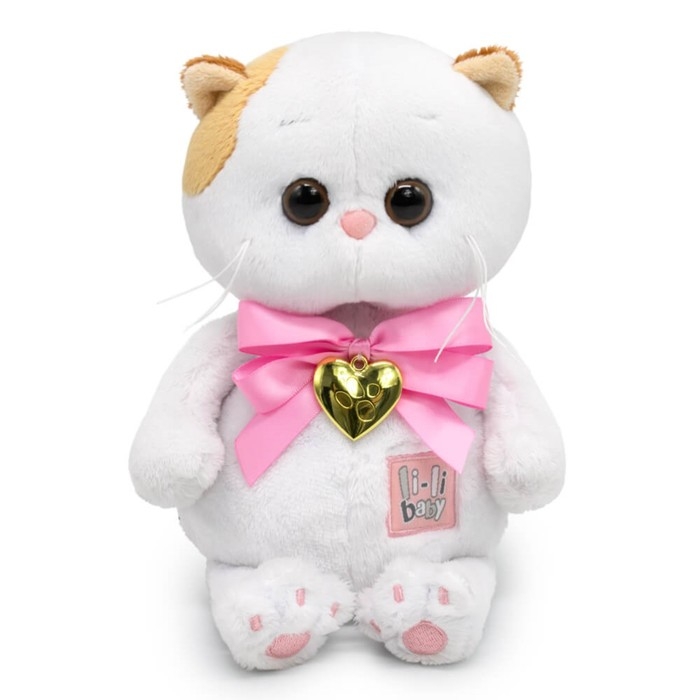 Мягкая игрушка «Ли-Ли BABY», с бантом и сердцем-подвеской, 20 см Мягкая игрушка «Ли-Ли BABY», с бантом и сердцем-подвеской, 20 см