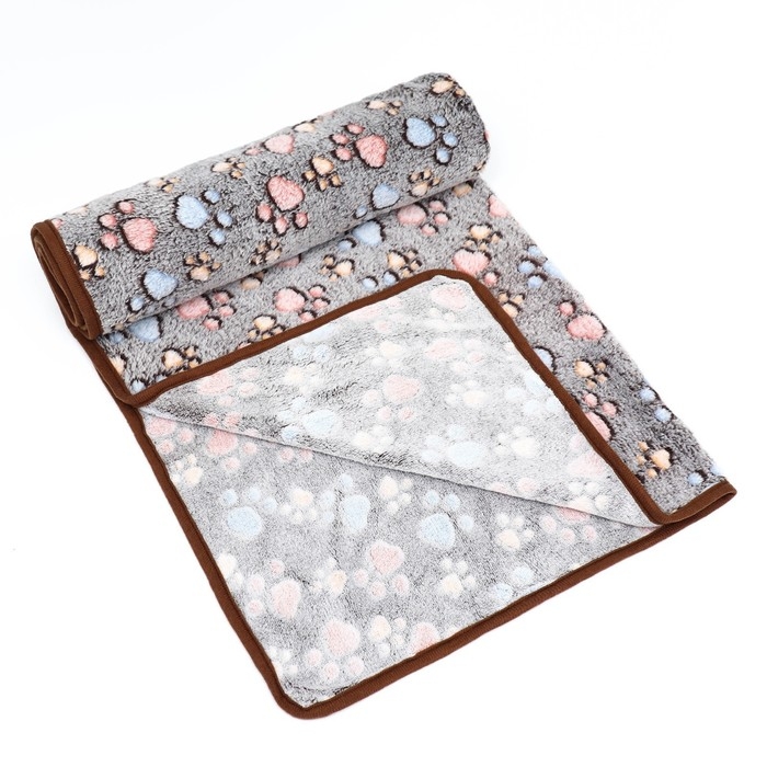 Плед для животных  Плед для животных "С любовью", 104 х 72 см, серый