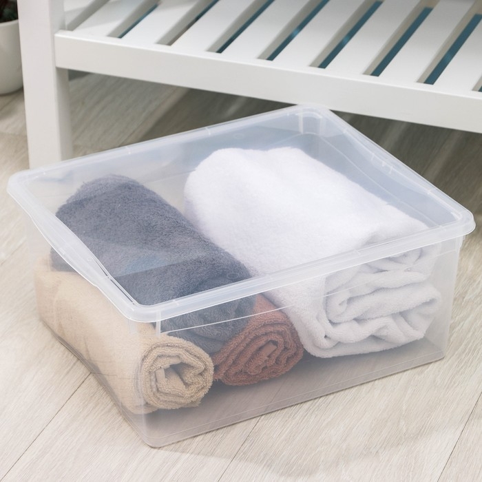 Ящик для хранения, прямоугольный «Кристалл», 18 л Ящик для хранения, прямоугольный «Кристалл», 18 л