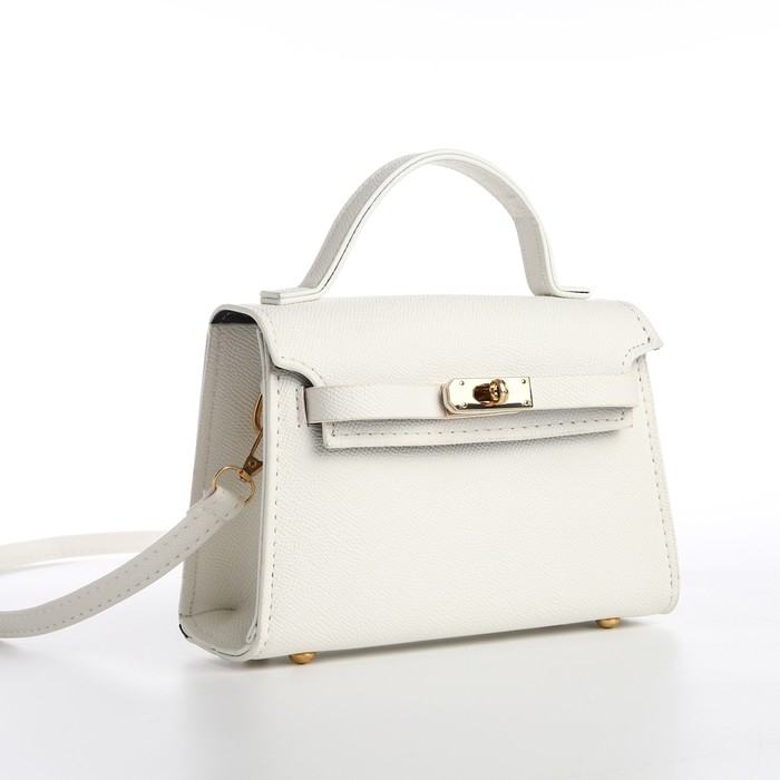 Сумка женская-мессенджер, цвет белый 19*13*7 см Сумка женская-мессенджер, цвет белый 19*13*7 см