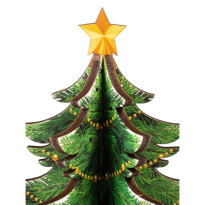 Модель из дерева «Ёлка сборная. Новогодние украшения» Модель из дерева «Ёлка сборная. Новогодние украшения»