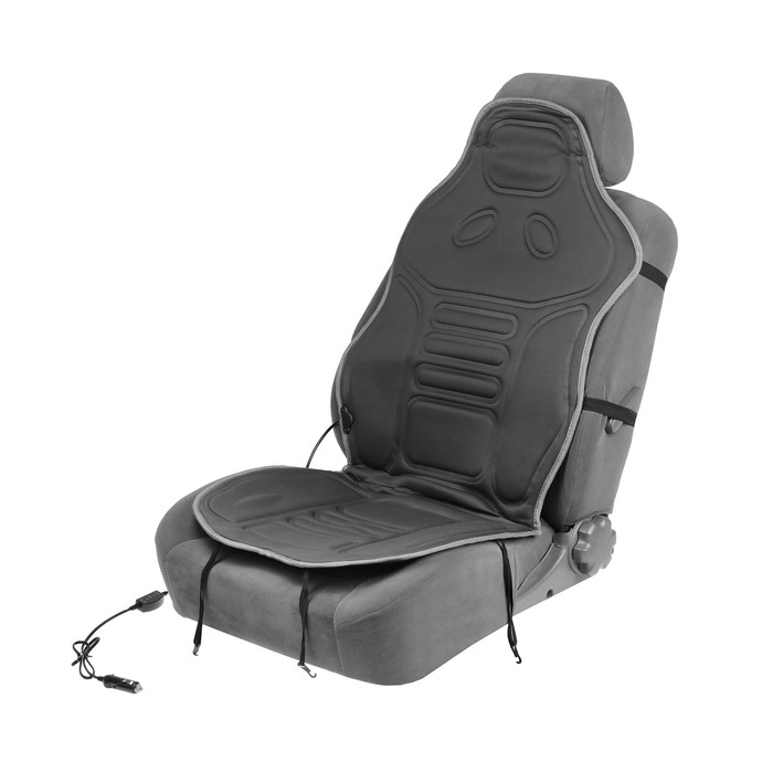 Подогрев сиденья Skyway, со спинкой, 2 режима, серый, 12 В, 2,5-3А, 115 х 52 см Подогрев сиденья Skyway, со спинкой, 2 режима, серый, 12 В, 2,5-3А, 115 х 52 см
