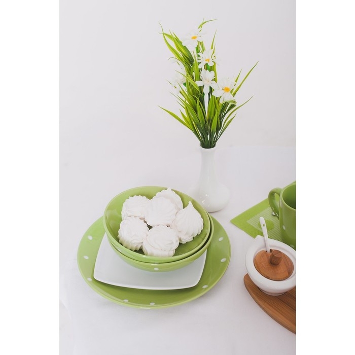 Тарелка квадратная фарфоровая «Бельё», 19×19 см Тарелка квадратная фарфоровая «Бельё», 19×19 см