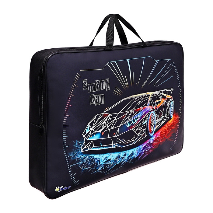 Папка А3 с ручками текстиль 75 мм 475*345 мм ПМД 3-22-4 мал Smart car (тесьма) фольга 72965 Папка А3 с ручками текстиль 75 мм 475*345 мм ПМД 3-22-4 мал Smart car (тесьма) фольга 72965