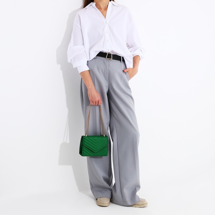 Сумка-мессенджер на магните, цвет зелёный Сумка-мессенджер на магните, цвет зелёный