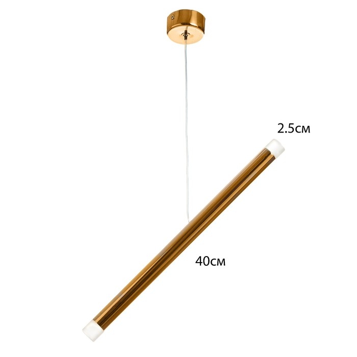 Светильник подвесной Светильник подвесной "Балансия" LED 6Вт 4000К золото 3х3х40-140см