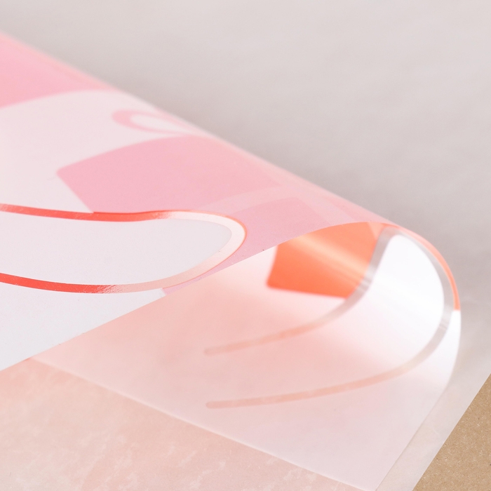 Набор наклеек новогодних Набор наклеек новогодних "Новогодний" зверята в красном шарфике, 34,3 х 35,6 см