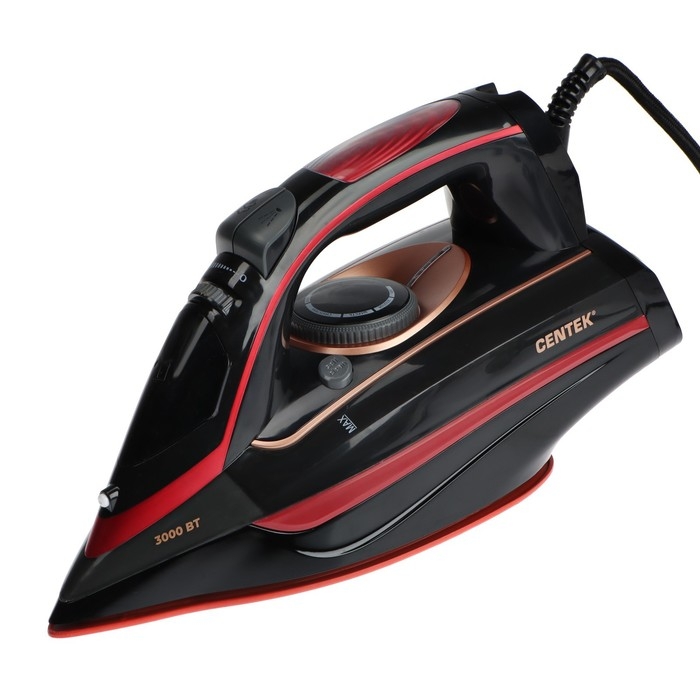 Утюг Centek CT-2311, 3000 Вт, 450мл, керамика, капля-стоп, антинакипь, самоочистка, красный Утюг Centek CT-2311, 3000 Вт, 450мл, керамика, капля-стоп, антинакипь, самоочистка, красный