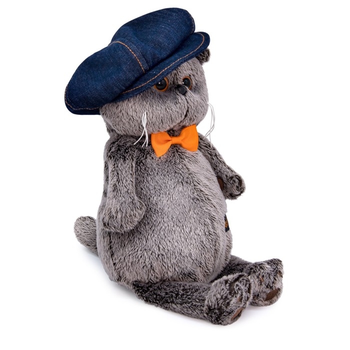 Мягкая игрушка «Басик в джинсовой кепке», 19 см Мягкая игрушка «Басик в джинсовой кепке», 19 см