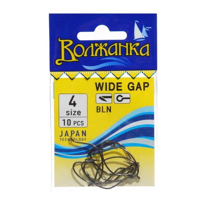 Крючки  Крючки "Волжанка" Wide Gap № 4, 10 шт