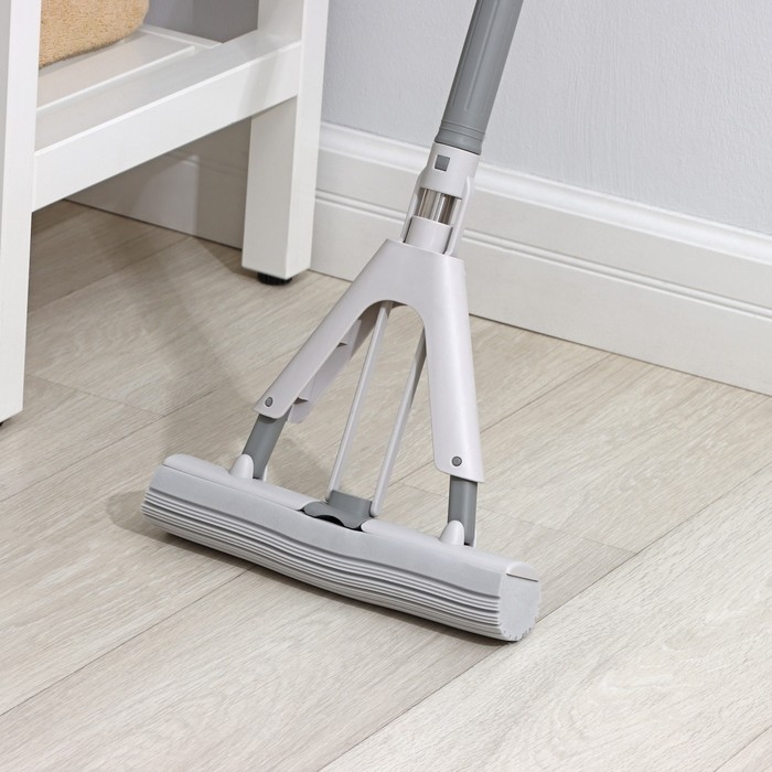 Швабра для мытья пола PVA Raccoon, со складным отжимом, насадка 28×6 см, стальная ручка с 3 секциями 130 см Швабра для мытья пола PVA Raccoon, со складным отжимом, насадка 28×6 см, стальная ручка с 3 секциями 130 см