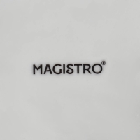 Салатник фарфоровый Magistro «Лист Бланш», 1,5 л, d=30 см, цвет белый