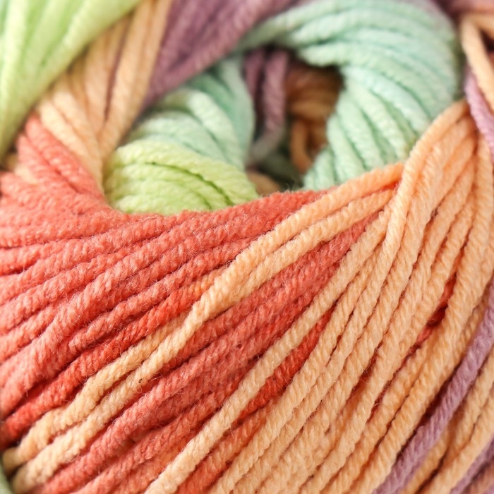 Пряжа "Jeans crazy" 55% хлопок, 45% акрил 160м/50гр (8202  принт)