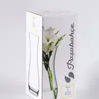 Ваза «Тодес» волна, h=26 см, стекло, светло-розовая Ваза «Тодес» волна, h=26 см, стекло, светло-розовая