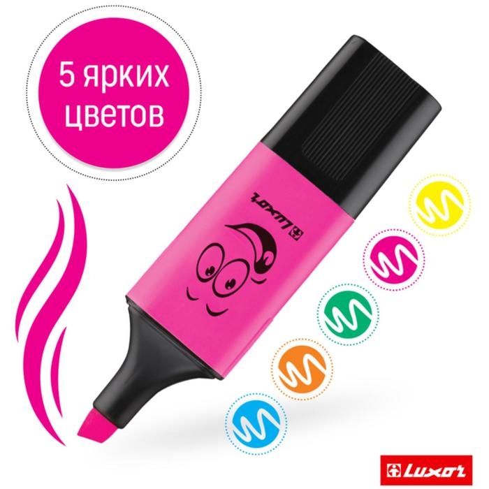 Маркер текстовыделитель Luxor Eyeliter mini, 1.0-4.5 мм, микс Маркер текстовыделитель Luxor Eyeliter mini, 1.0-4.5 мм, микс