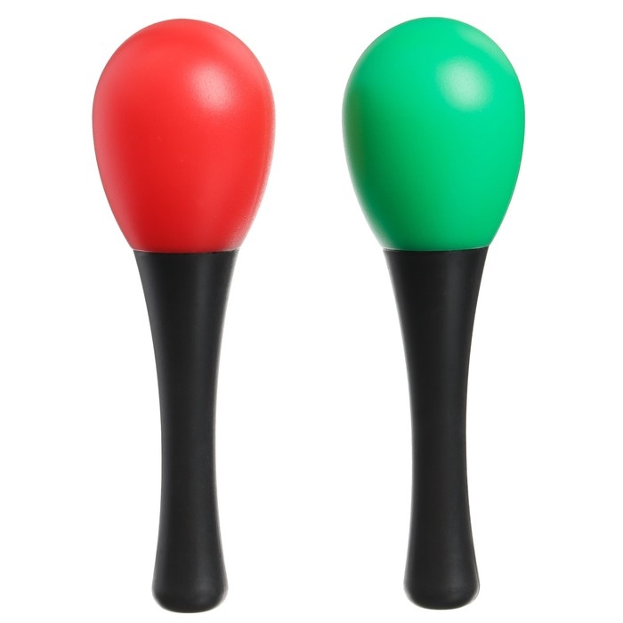 Набор погремушек «Перкуссионные маракасы», 2 шт., цвет МИКС, Крошка Я