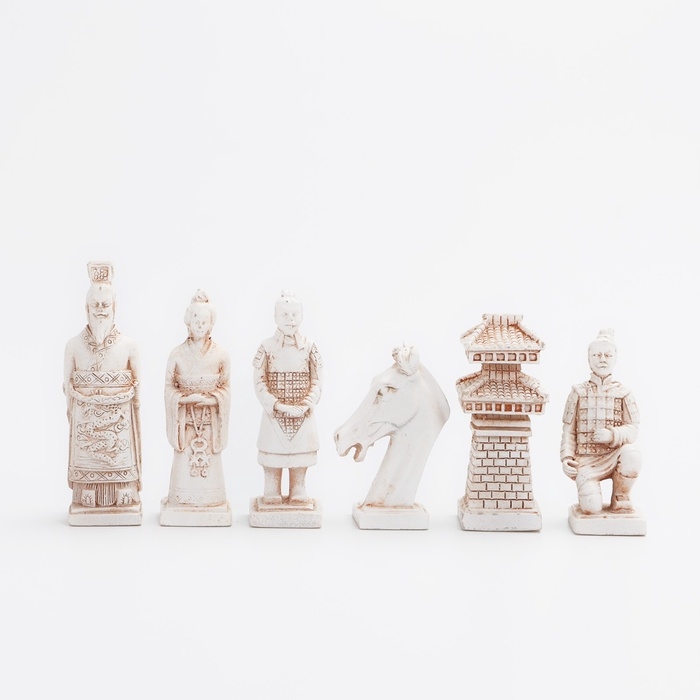 Шахматы настольные сувенирные  Шахматы настольные сувенирные "Терракотовое войско" 43х43 см,король h-9,5 см,пешка h-7,5 см