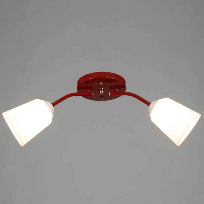 Люстра "Онлайн" (цил.) 2х15Вт Е27 МОДЕЛЬ:BR 00285 красный 50х15х15см