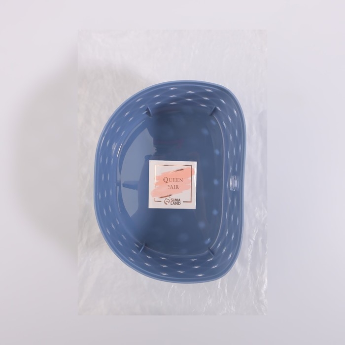 Органайзер для хранения, навесной, 1 секция, с клеевыми крючками, 16,5 × 12 × 9 см, цвет МИКС