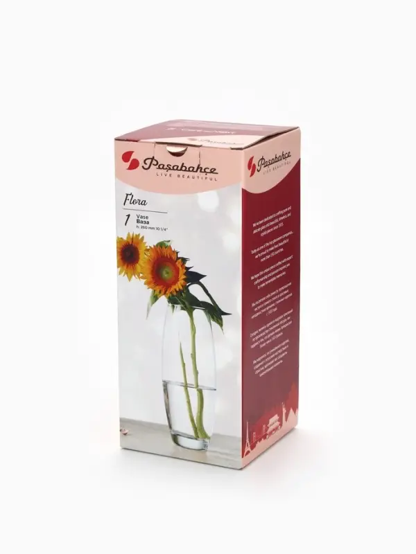 Ваза для цветов &laquo;Градиент&raquo; стеклянная, 26 см, 1.7 л.