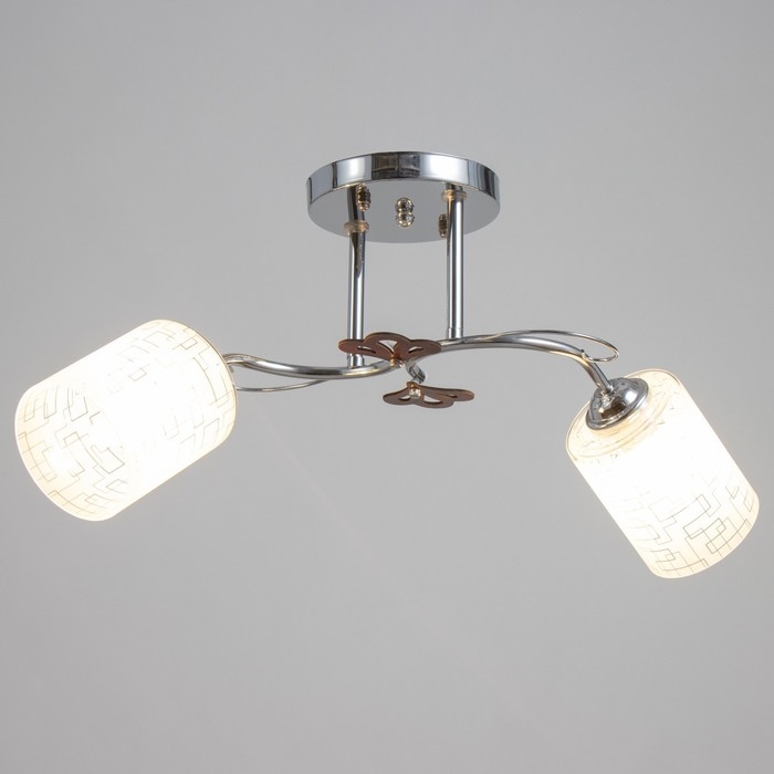 Люстра Люстра "Авиэтта" 2хЕ27 40Вт хром 58х23х26 см BayerLux