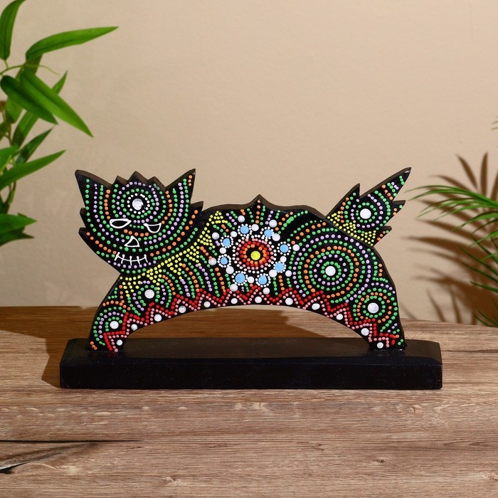 Сувенир Сувенир "Котяра" на подставке, албезия 30х6х17 см