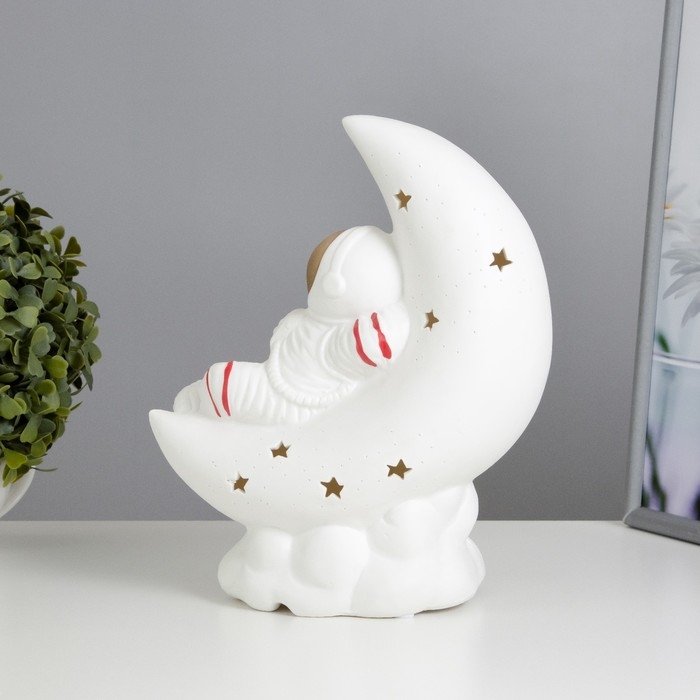 Настольная лампа  Настольная лампа "Космонавт" Е14 40Вт белый 11х20х25 см