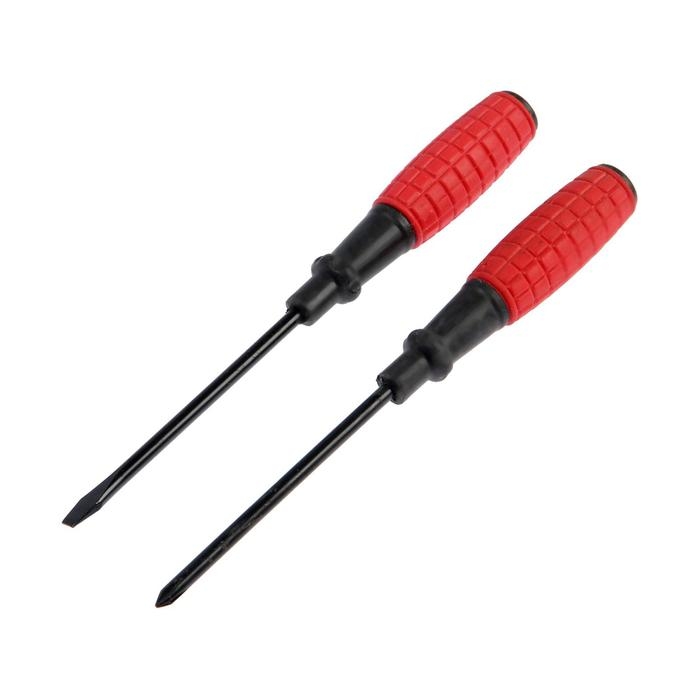 Набор отверток ЛОМ, обрезиненные рукоятки, PH1/SL5 х 100 мм, 2 шт. Набор отверток ЛОМ, обрезиненные рукоятки, PH1/SL5 х 100 мм, 2 шт.