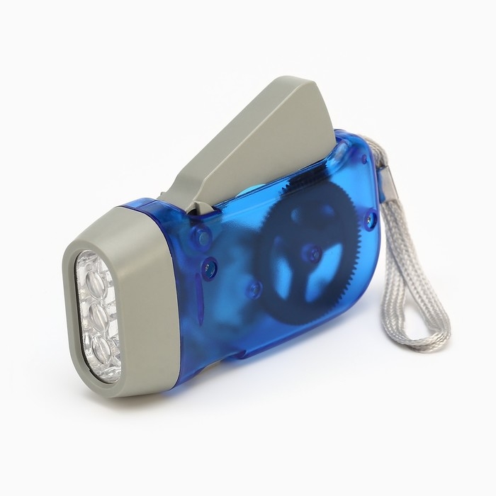 Фонарь ручной аккумуляторный, 1 Вт, 300 мАч, LED, динамо зарядка Фонарь ручной аккумуляторный, 1 Вт, 300 мАч, LED, динамо зарядка