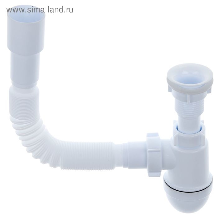 Сифон для раковины  Сифон для раковины "АНИ Пласт" Варяг C5015, 1 1/4" х 40 мм, с гибкой трубой 40 х 40/50 мм