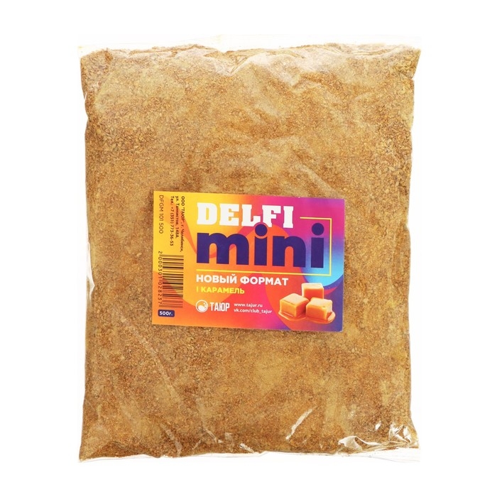 Прикормка DELFI Mini, карамель, 500 г Прикормка DELFI Mini, карамель, 500 г