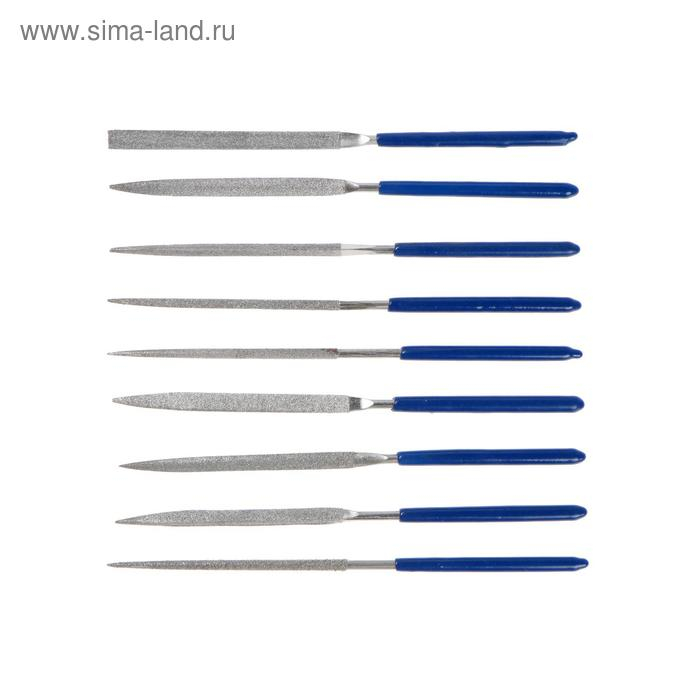 Набор надфилей алмазных ТУНДРА, обрезиненные рукоятки, 70 х 140 х 3 мм, 10 шт. Набор надфилей алмазных ТУНДРА, обрезиненные рукоятки, 70 х 140 х 3 мм, 10 шт.