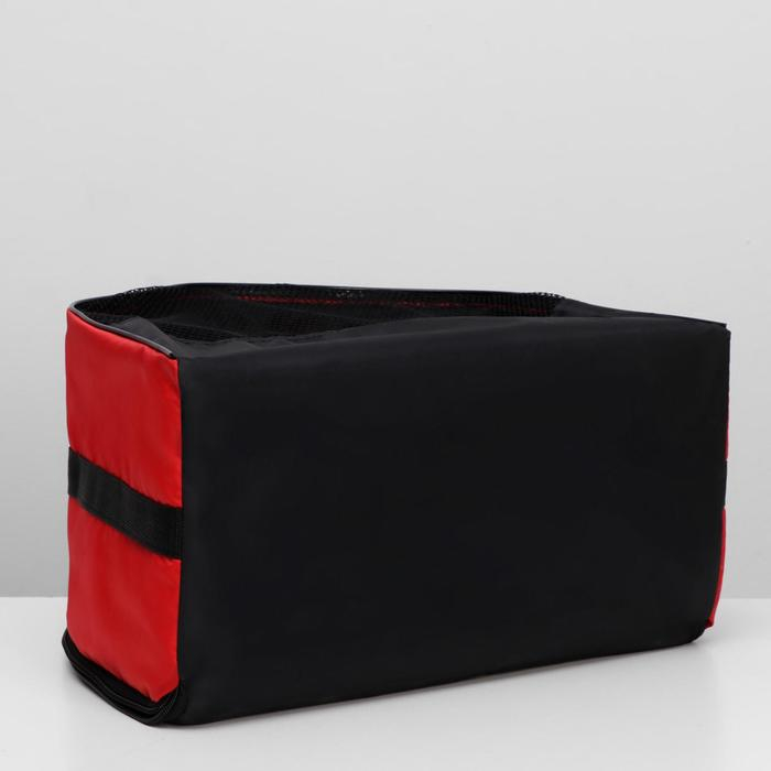 Сумка - переноска для животных, оксфорд, 42 х 22 х 29 см, красная Сумка - переноска для животных, оксфорд, 42 х 22 х 29 см, красная